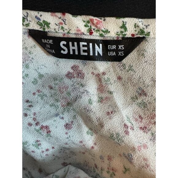 Shein Women Floral Sundress Size XS Babydoll Milkmaid Empire‎ Waist Coquette - Picture 6 of 6